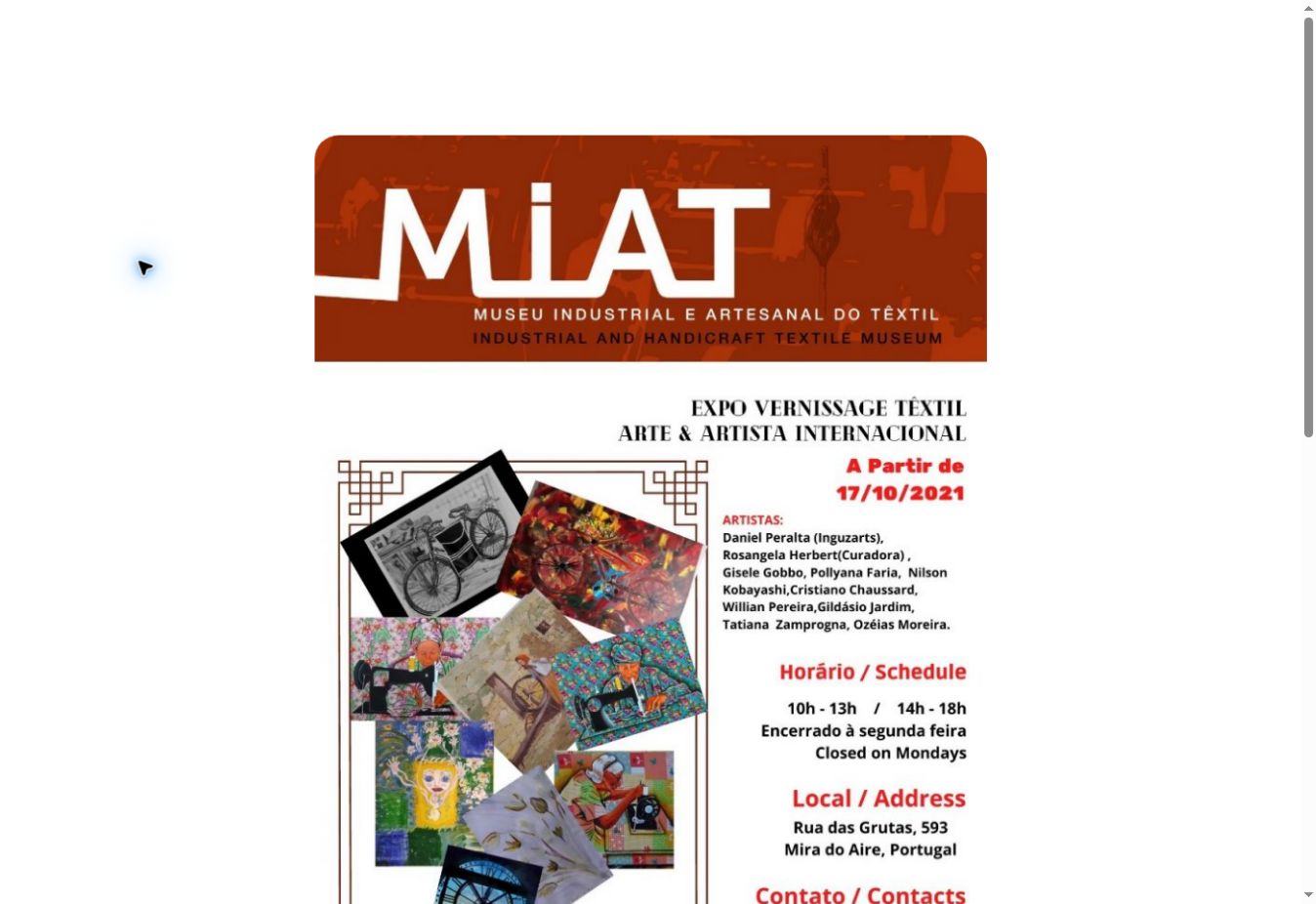 MIAT · Portugal — Portuguese museum includes Cristiano Chaussard in its International Textile Art exhibition